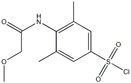 4-(2-methoxyacetamido)-3,5-dimethylbenzene-1-sulfonyl chloride Struktur