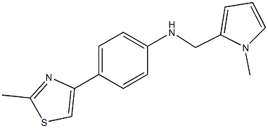 4-(2-methyl-1,3-thiazol-4-yl)-N-[(1-methyl-1H-pyrrol-2-yl)methyl]aniline Struktur