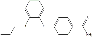 4-(2-propoxyphenoxy)benzene-1-carbothioamide Struktur