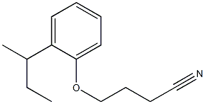 4-(2-sec-butylphenoxy)butanenitrile Struktur