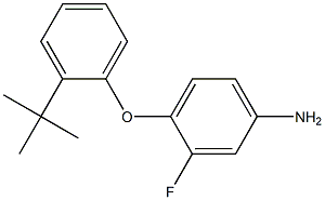 4-(2-tert-butylphenoxy)-3-fluoroaniline Struktur