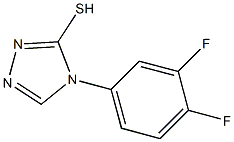 4-(3,4-difluorophenyl)-4H-1,2,4-triazole-3-thiol Struktur