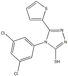 4-(3,5-dichlorophenyl)-5-(thiophen-2-yl)-4H-1,2,4-triazole-3-thiol Struktur