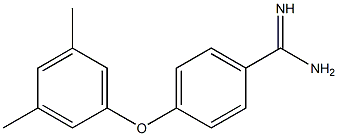 4-(3,5-dimethylphenoxy)benzene-1-carboximidamide Struktur