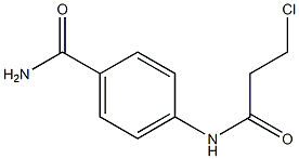 4-(3-chloropropanamido)benzamide Struktur