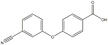 4-(3-cyanophenoxy)benzoic acid Struktur