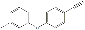 4-(3-methylphenoxy)benzonitrile Struktur