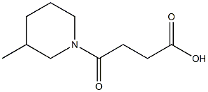 4-(3-methylpiperidin-1-yl)-4-oxobutanoic acid Struktur