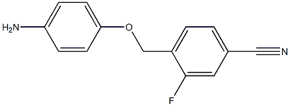 4-(4-aminophenoxymethyl)-3-fluorobenzonitrile Struktur