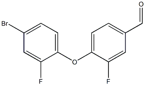 4-(4-bromo-2-fluorophenoxy)-3-fluorobenzaldehyde Struktur