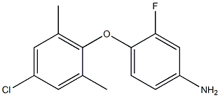 4-(4-chloro-2,6-dimethylphenoxy)-3-fluoroaniline Struktur