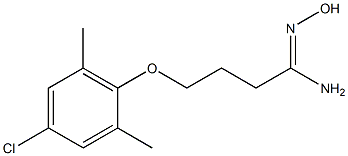 4-(4-chloro-2,6-dimethylphenoxy)-N'-hydroxybutanimidamide Struktur