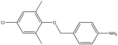 4-(4-chloro-2,6-dimethylphenoxymethyl)aniline Struktur