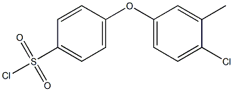 4-(4-chloro-3-methylphenoxy)benzene-1-sulfonyl chloride Struktur