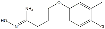 4-(4-chloro-3-methylphenoxy)-N'-hydroxybutanimidamide Struktur