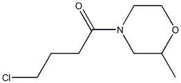 4-(4-chlorobutanoyl)-2-methylmorpholine Struktur