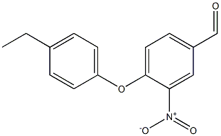 4-(4-ethylphenoxy)-3-nitrobenzaldehyde Struktur