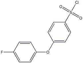 4-(4-fluorophenoxy)benzene-1-sulfonyl chloride Struktur