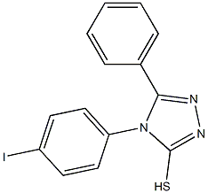 4-(4-iodophenyl)-5-phenyl-4H-1,2,4-triazole-3-thiol Struktur