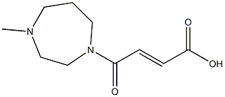 4-(4-methyl-1,4-diazepan-1-yl)-4-oxobut-2-enoic acid Struktur