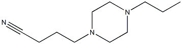 4-(4-propylpiperazin-1-yl)butanenitrile Struktur