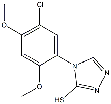 4-(5-chloro-2,4-dimethoxyphenyl)-4H-1,2,4-triazole-3-thiol Struktur