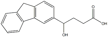 4-(9H-fluoren-3-yl)-4-hydroxybutanoic acid Struktur