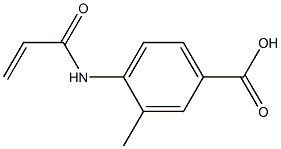 4-(acryloylamino)-3-methylbenzoic acid Struktur