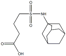 4-(adamantan-1-ylsulfamoyl)butanoic acid Struktur