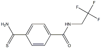 4-(aminocarbonothioyl)-N-(2,2,2-trifluoroethyl)benzamide Struktur