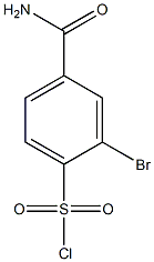 4-(aminocarbonyl)-2-bromobenzenesulfonyl chloride Struktur