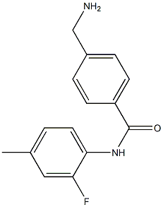 4-(aminomethyl)-N-(2-fluoro-4-methylphenyl)benzamide Struktur