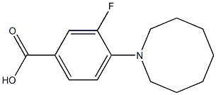 4-(azocan-1-yl)-3-fluorobenzoic acid Struktur