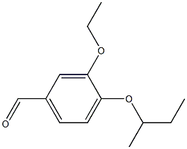 4-(butan-2-yloxy)-3-ethoxybenzaldehyde Struktur