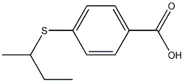 4-(butan-2-ylsulfanyl)benzoic acid Struktur