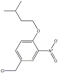 4-(chloromethyl)-1-(3-methylbutoxy)-2-nitrobenzene Struktur