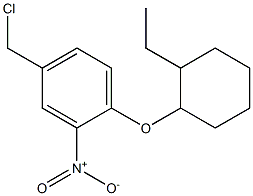 4-(chloromethyl)-1-[(2-ethylcyclohexyl)oxy]-2-nitrobenzene Struktur