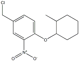 4-(chloromethyl)-1-[(2-methylcyclohexyl)oxy]-2-nitrobenzene Struktur