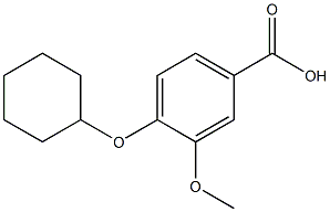 4-(cyclohexyloxy)-3-methoxybenzoic acid Struktur