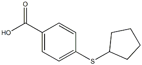 4-(cyclopentylthio)benzoic acid Struktur