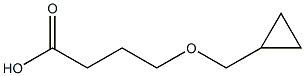 4-(cyclopropylmethoxy)butanoic acid Struktur