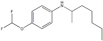 4-(difluoromethoxy)-N-(heptan-2-yl)aniline Struktur