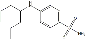 4-(heptan-4-ylamino)benzene-1-sulfonamide Struktur