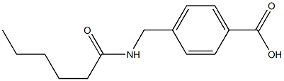 4-(hexanamidomethyl)benzoic acid Struktur