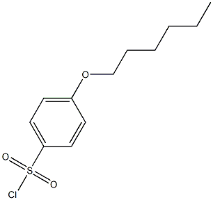 4-(hexyloxy)benzene-1-sulfonyl chloride Struktur