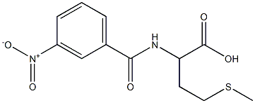 4-(methylsulfanyl)-2-[(3-nitrophenyl)formamido]butanoic acid Struktur