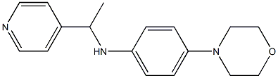 4-(morpholin-4-yl)-N-[1-(pyridin-4-yl)ethyl]aniline Struktur