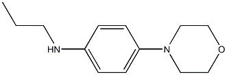 4-(morpholin-4-yl)-N-propylaniline Struktur