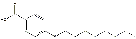 4-(octylsulfanyl)benzoic acid Struktur