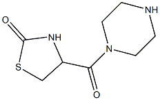 4-(piperazin-1-ylcarbonyl)-1,3-thiazolidin-2-one Struktur